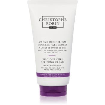 Christophe Robin Luscious Curl Defining Cream with Chia Seed Oil crema de netezire pentru par ondulat si cret - imagine 2